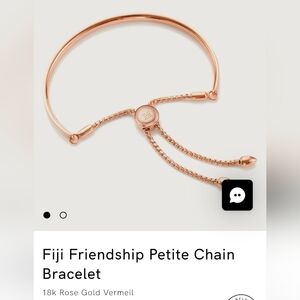 Monica Vinader Rose Gold Vermeil Chain Bracelet